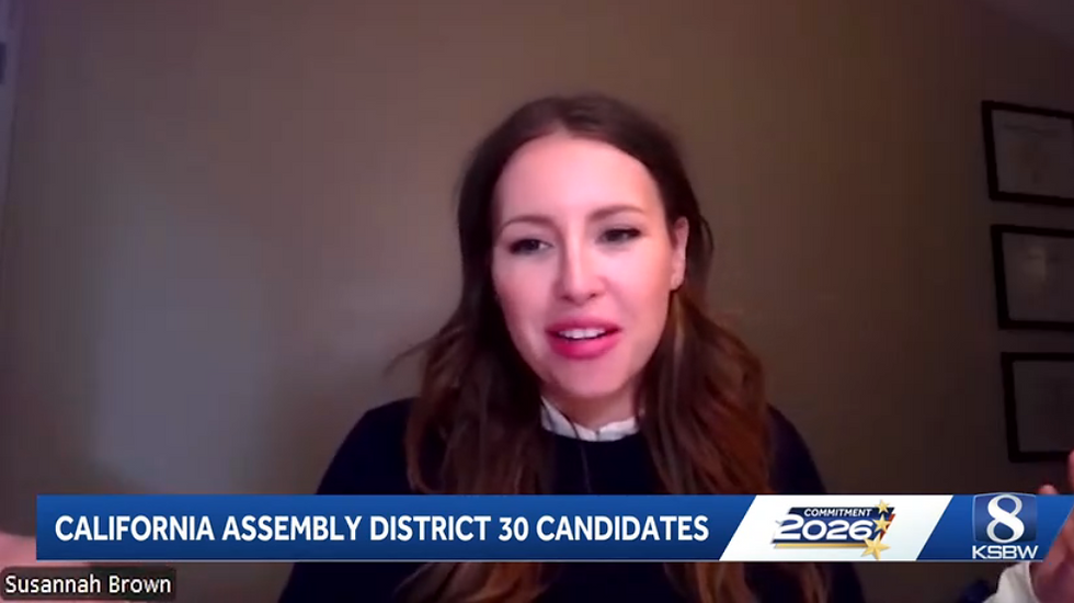 Susannah Brown Featured in KSBW Action News 8 Election Coverage for California Assembly District 30