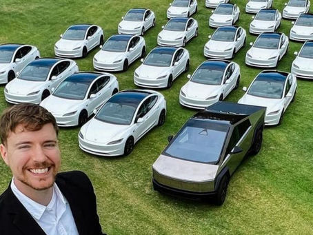 CHILENO GANÓ AUTO TESLA SORTEADO POR “MRBEAST”: CUESTA MÁS DE 39 MILLONES