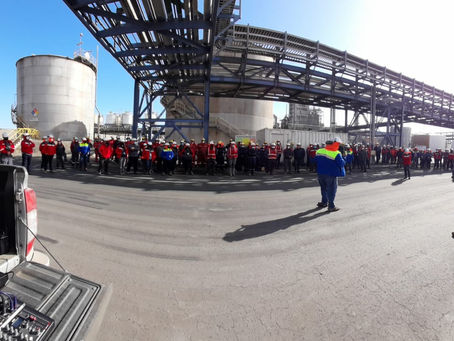 ENAEX MEJILLONES REALIZA JORNADA DE REFLEXIÓN SOBRE MEDIDAS DE SEGURIDAD