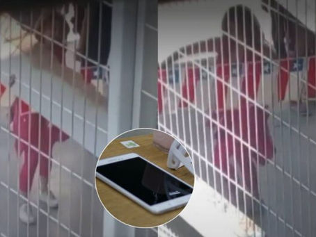 GENDARMERÍA INCAUTÓ CELULARES EN CÁRCEL DE SAN MIGUEL TRAS VIDEO DE CATHY BARRIGA