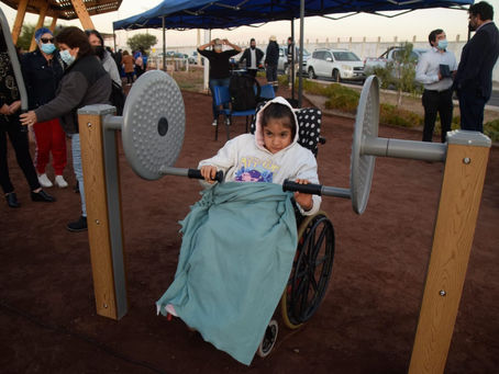 CON EL APOYO DE ENGIE Y GNLM INAUGURAN LA PRIMERA PLAZA DE EJERCICIO INCLUSIVA EN MEJILLONES