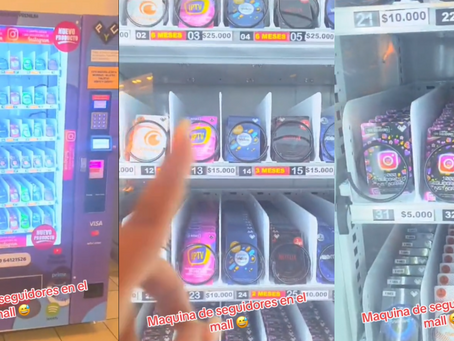 VIRALIZAN MÁQUINA EXPENDEDORA QUE VENDE SEGUIDORES DE INSTAGRAM EN ANTOFAGASTA