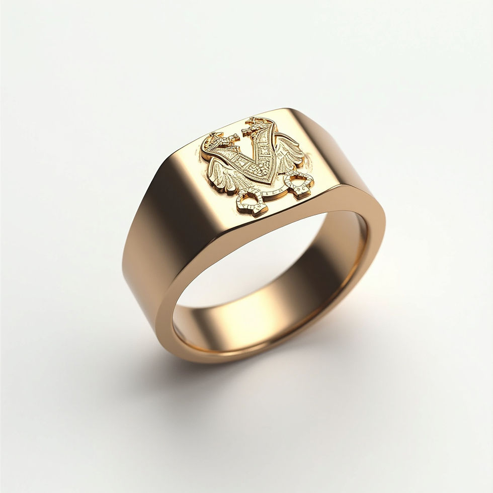 Bold Crest Ring