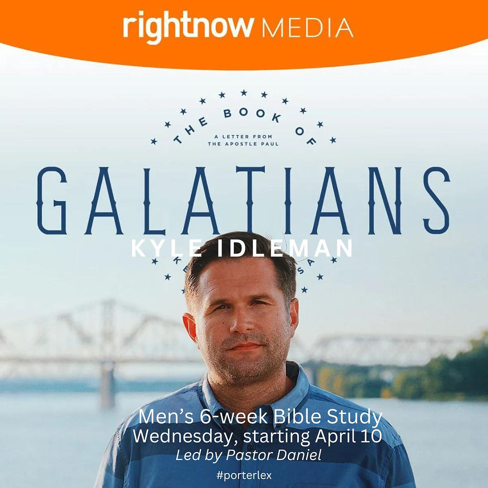 Men's Bible Study- Galatians