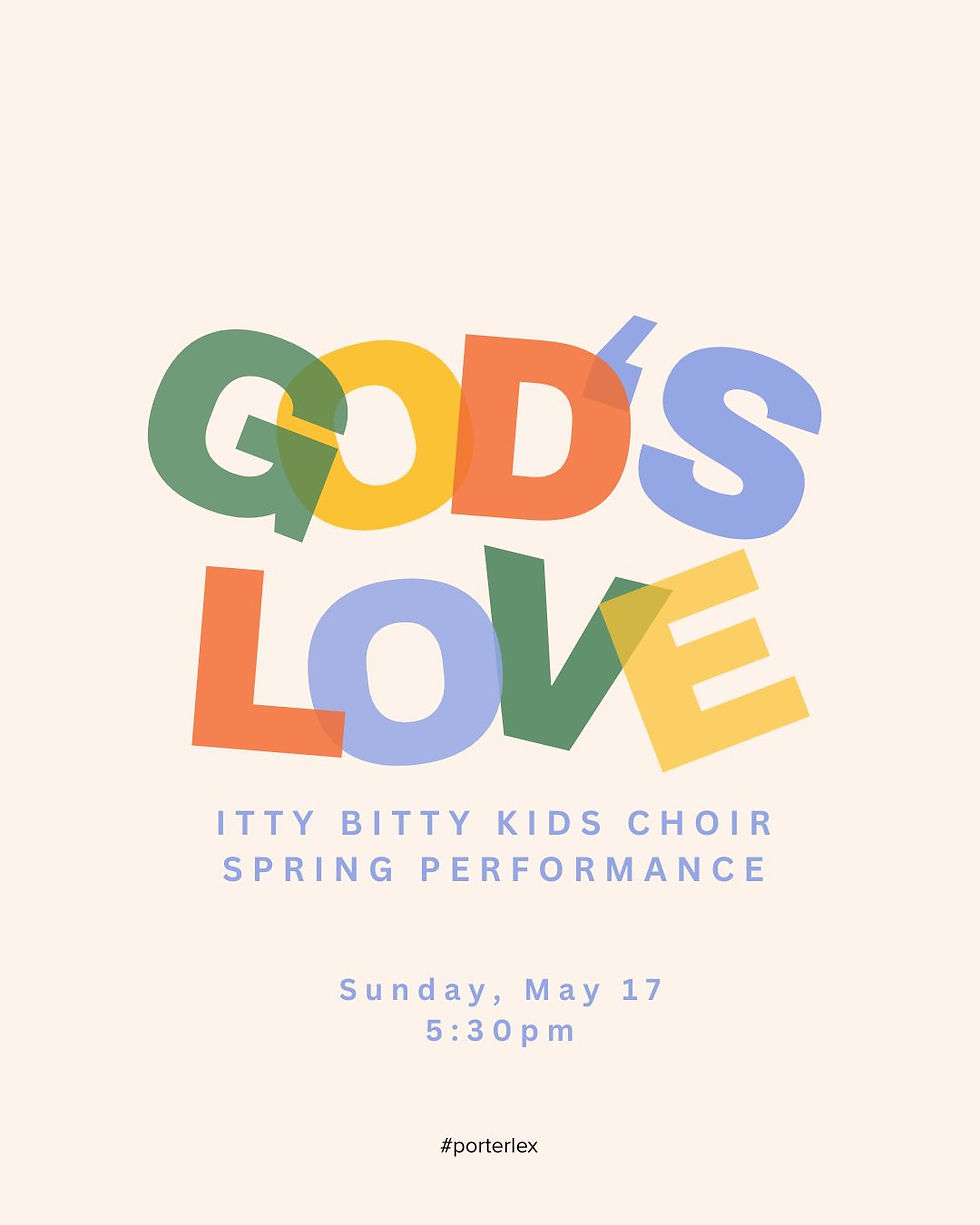 Itty Bitty Kids Choir Spring Performance