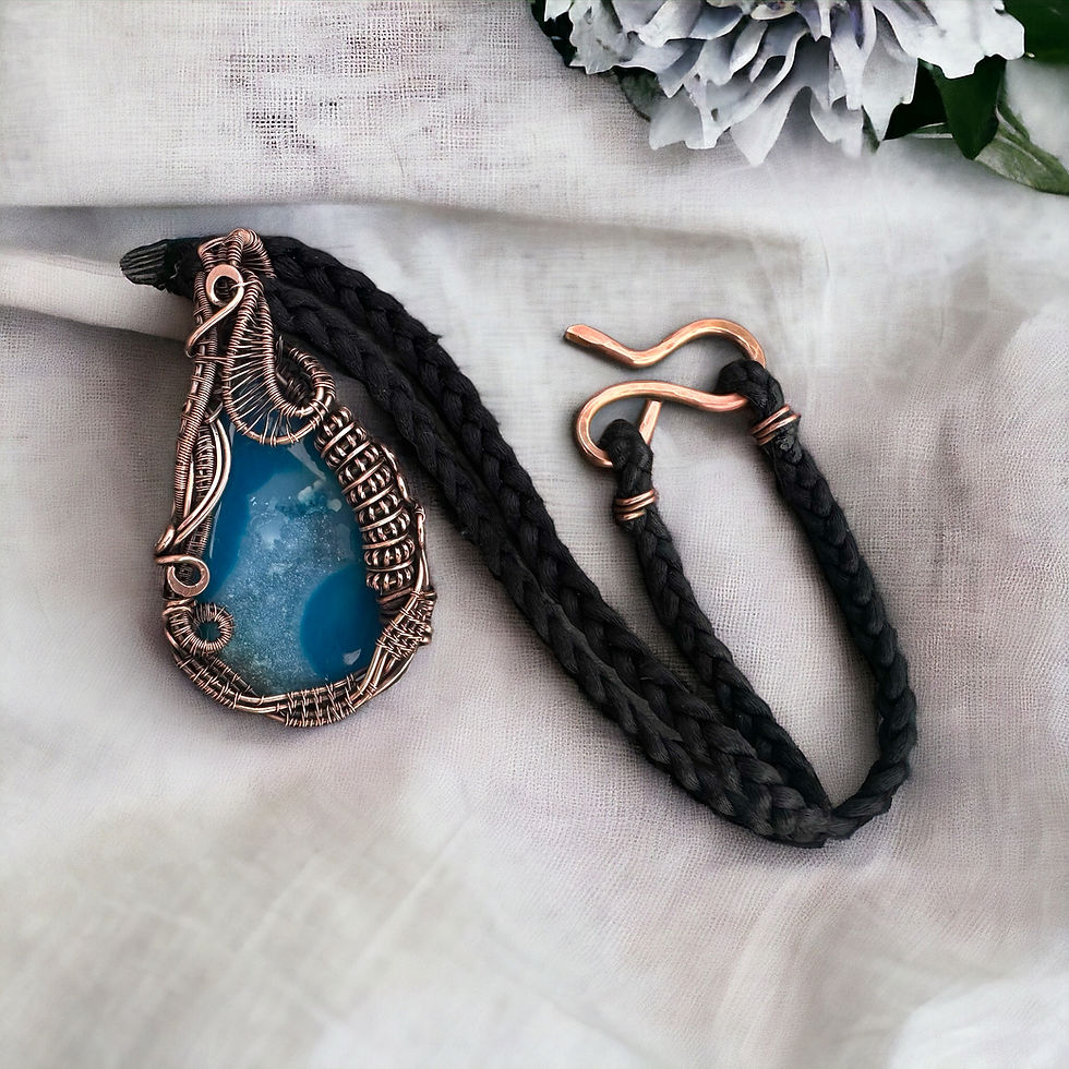 Thumbnail: Dyed Blue Agate Druzy