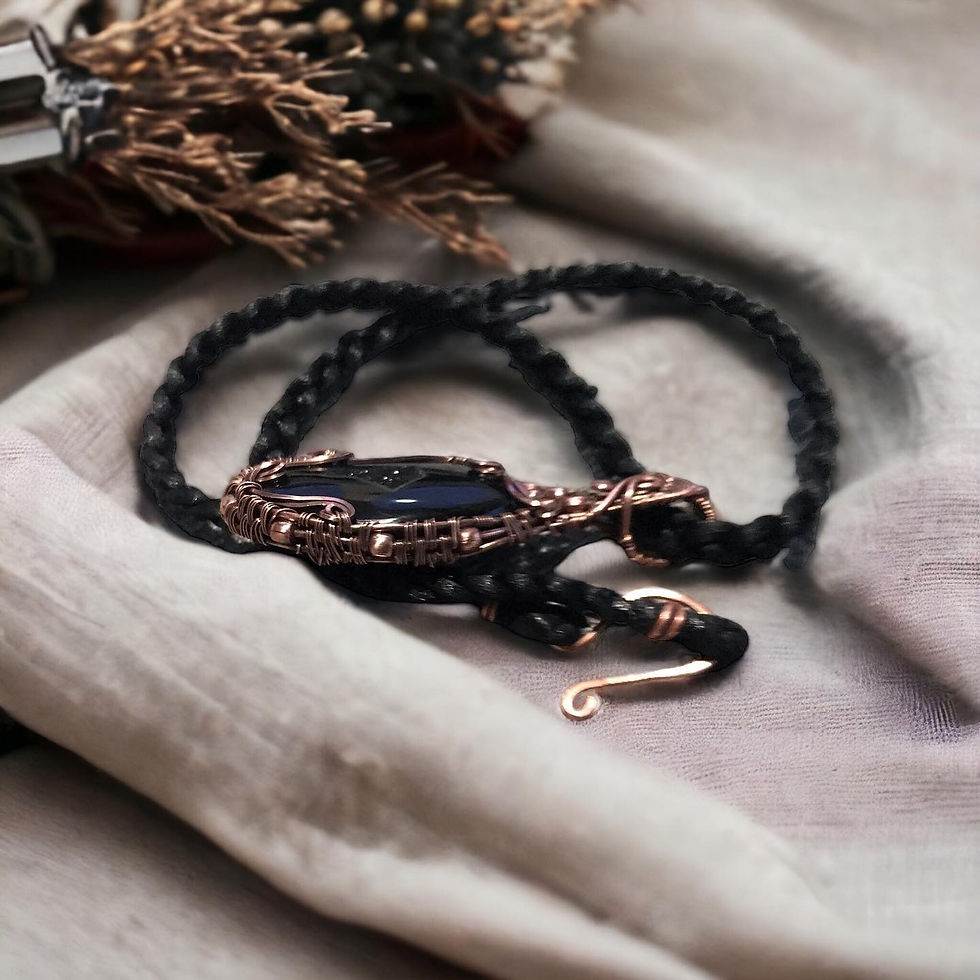 Thumbnail: Black Onyx Druzy Pendant