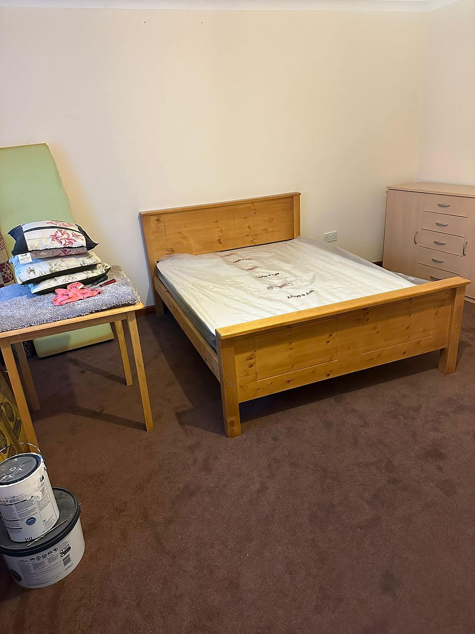 Thumbnail: Chunky pine Bed Frame