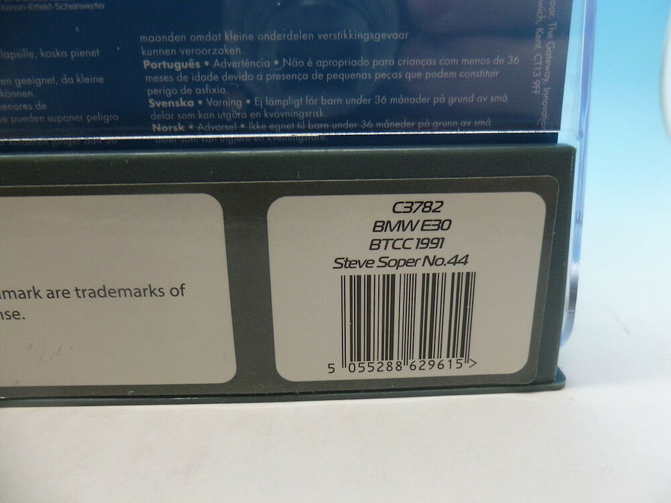 Thumbnail: Scalextric C3782 SLN 2017 E30 BMW M3 limited edition of only 65