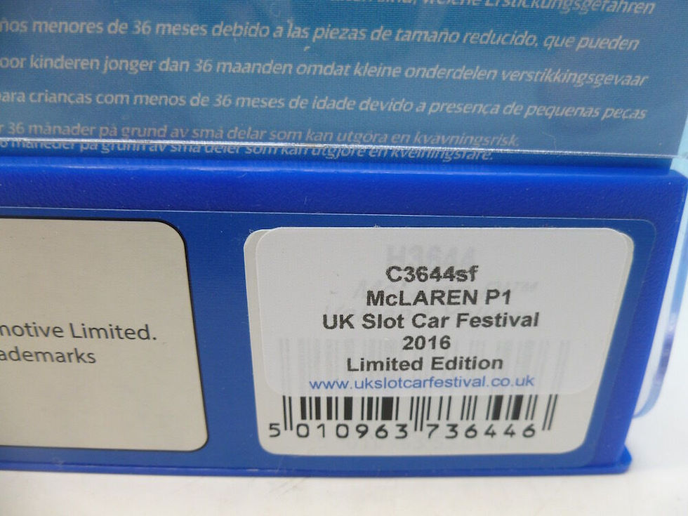 Thumbnail: C3644sf Scalextric McLaren P1 UKSF 2016 new boxed