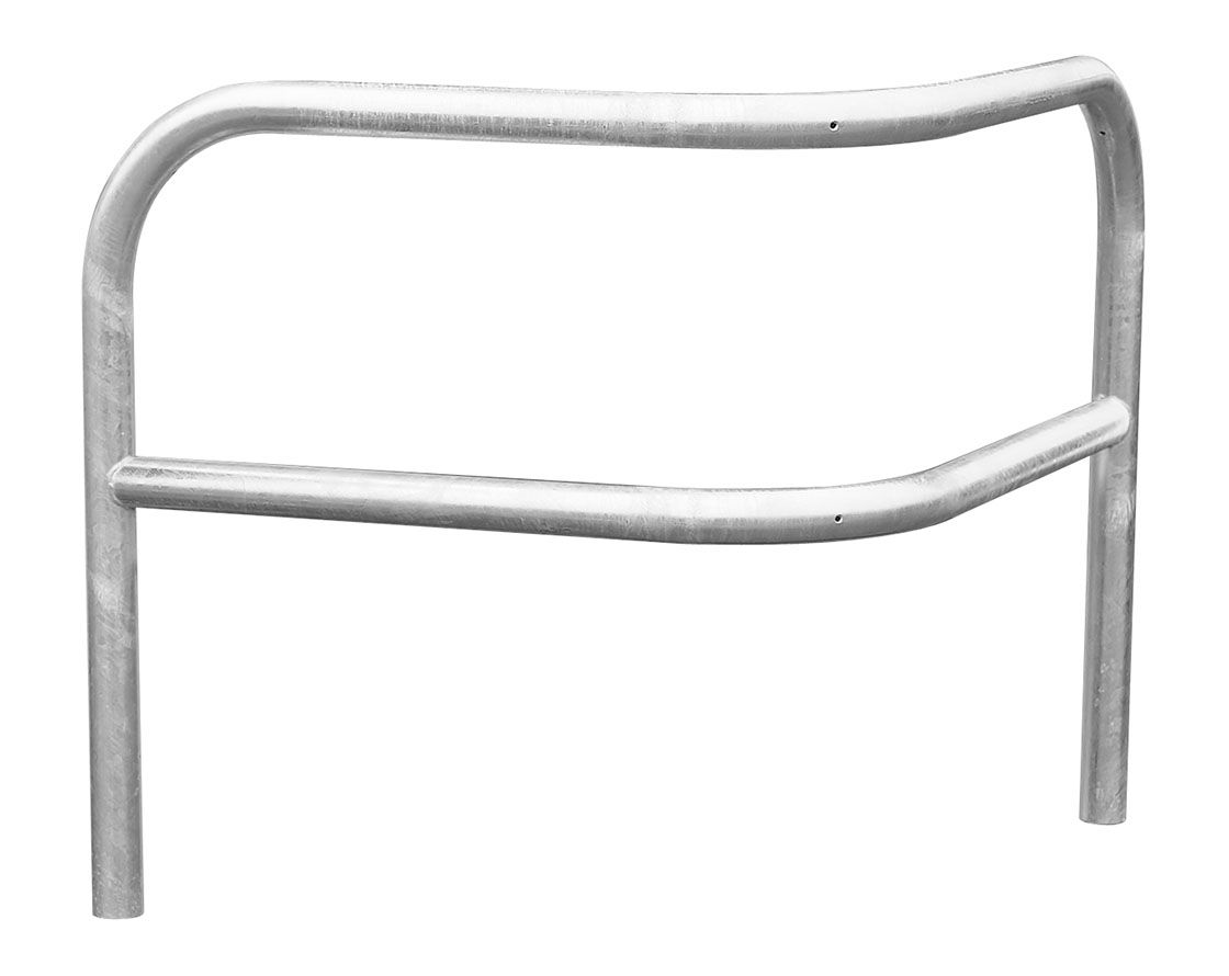 Angled corner safety barrier Galva– 1000 mm