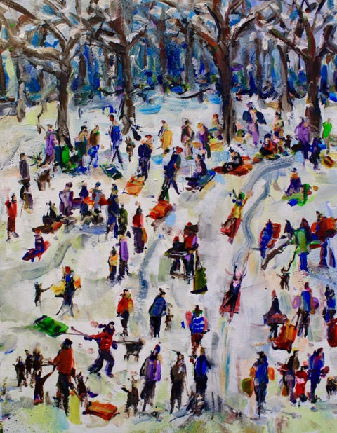 Boxing Day Sledging by Olivia Pilling