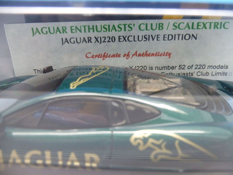 Thumbnail: Scalextric Jaguar XJ220, Jag Club Exclusive only 220