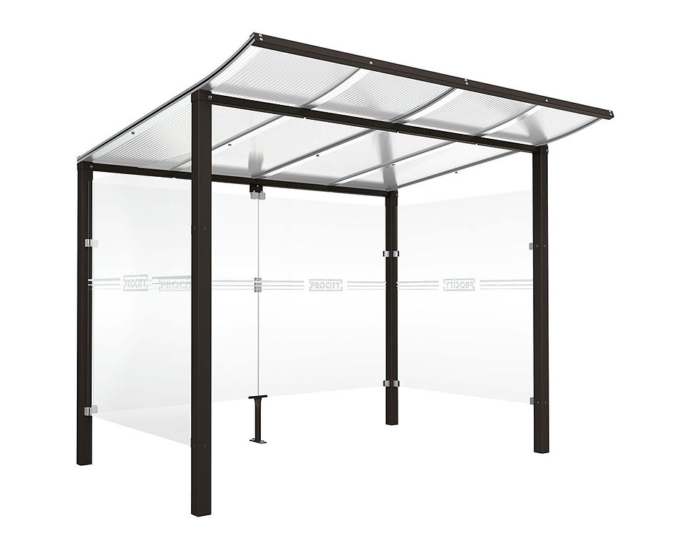Thumbnail: Modulo bicycle shelter with glass cladding