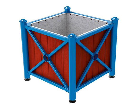 Thumbnail: Province wood & steel planters – Agora