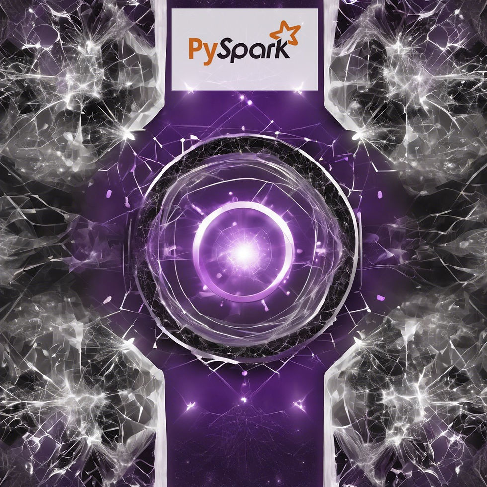 a globe with a Apache PySpark Logo