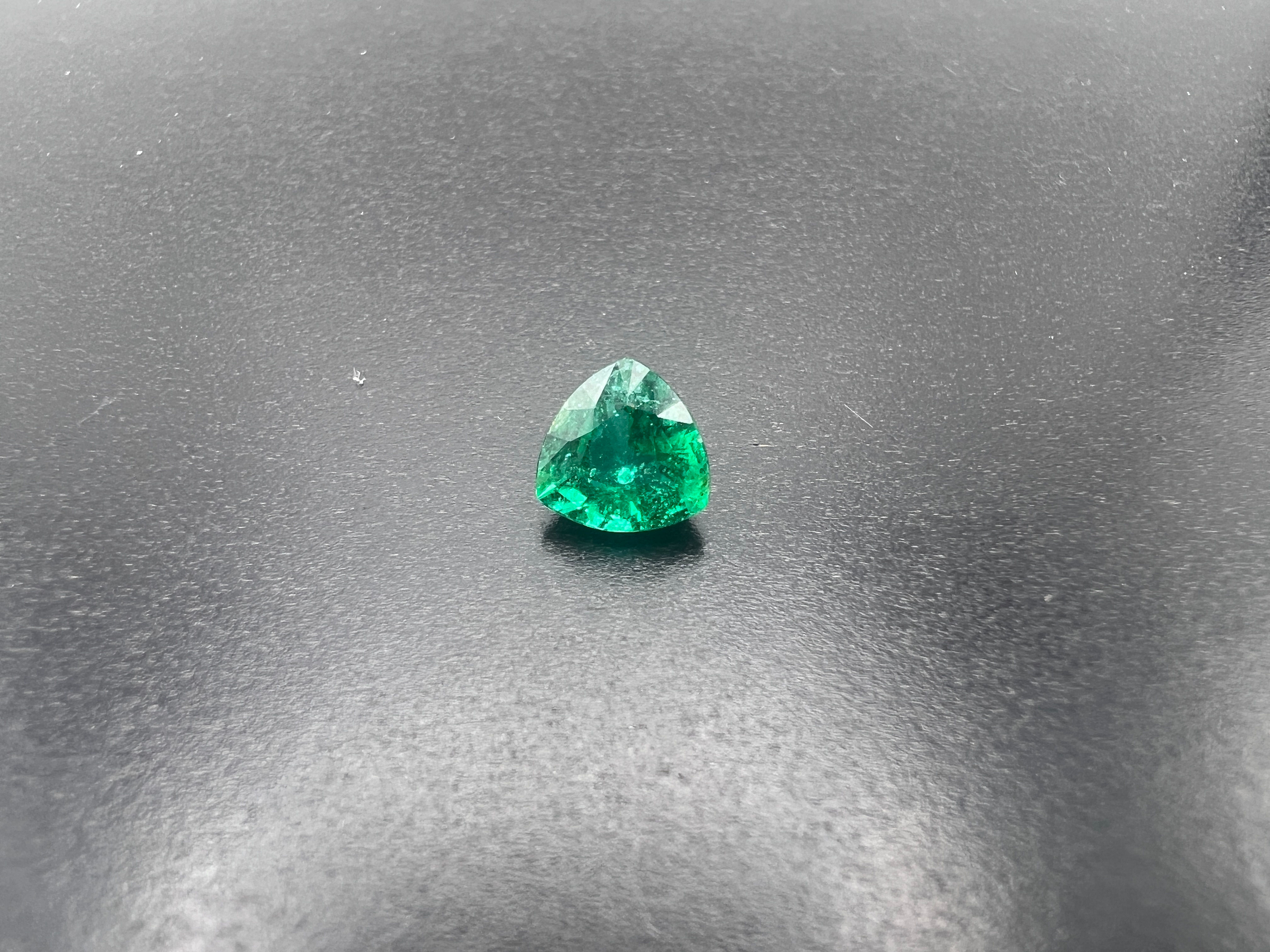 Trillion Shaped Emerald