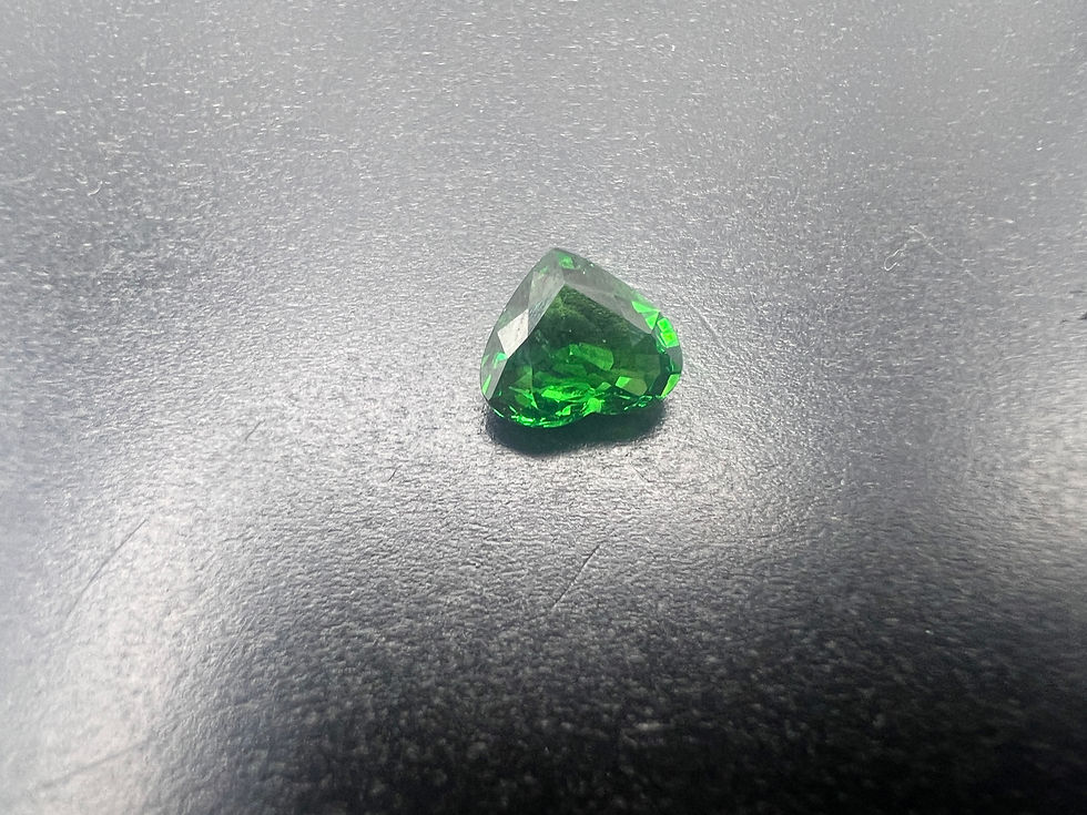 Green Heart Shaped Tsavorite