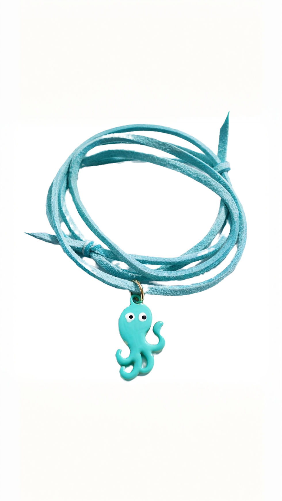 Pendentif pieuvre miniature en émail et métal