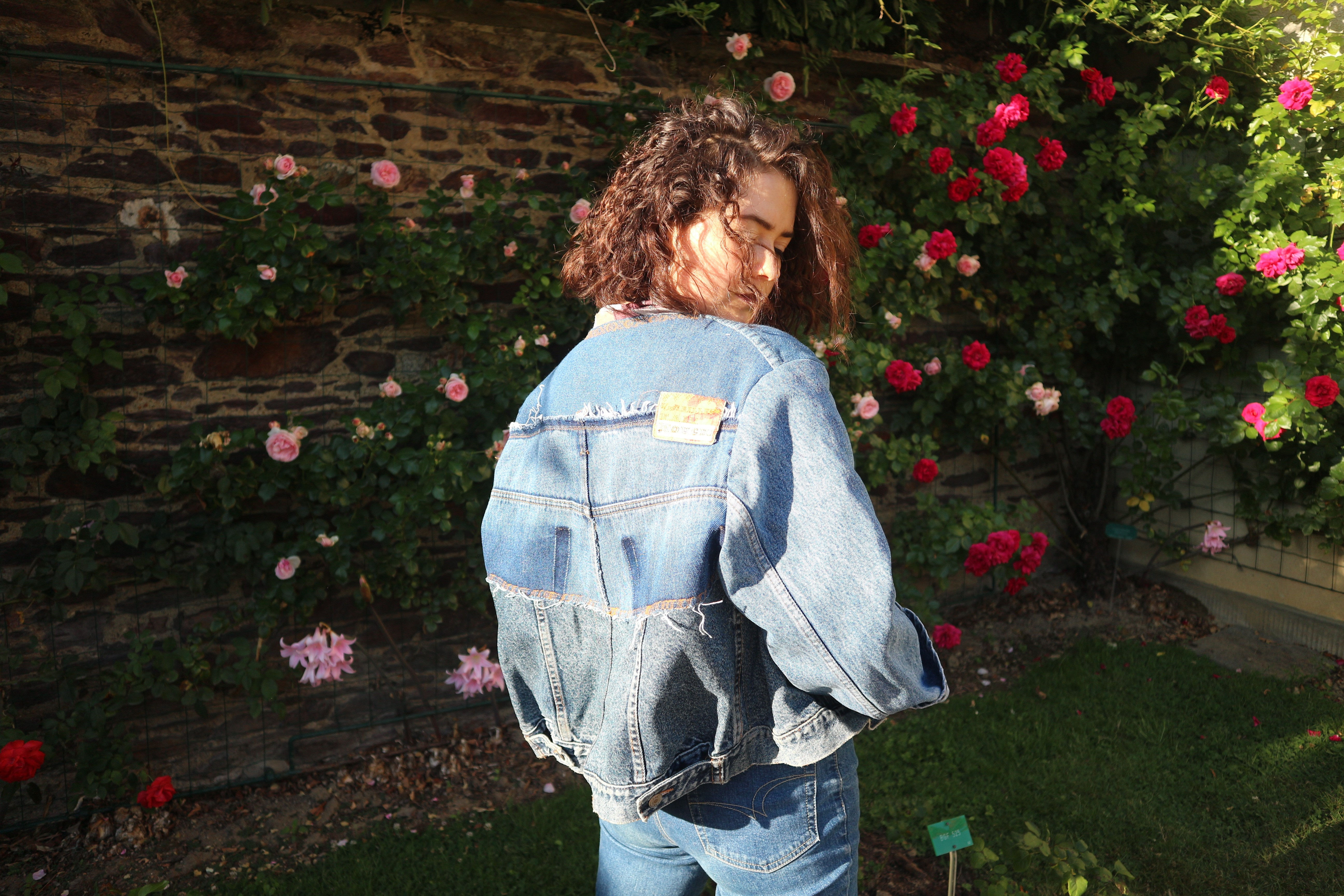 Veste en jean upcyclé
