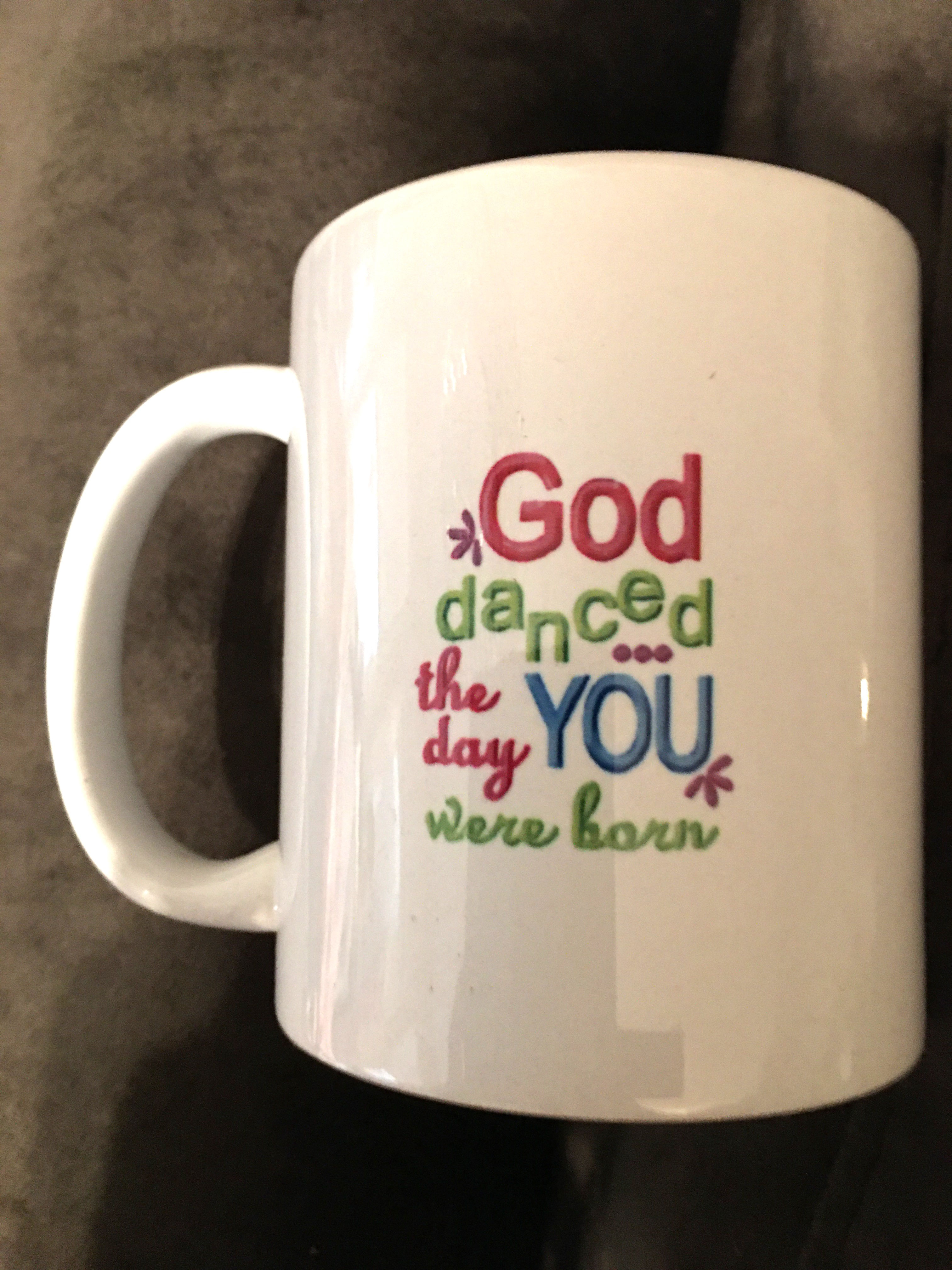 God Danced Mug 2 Sided Logo