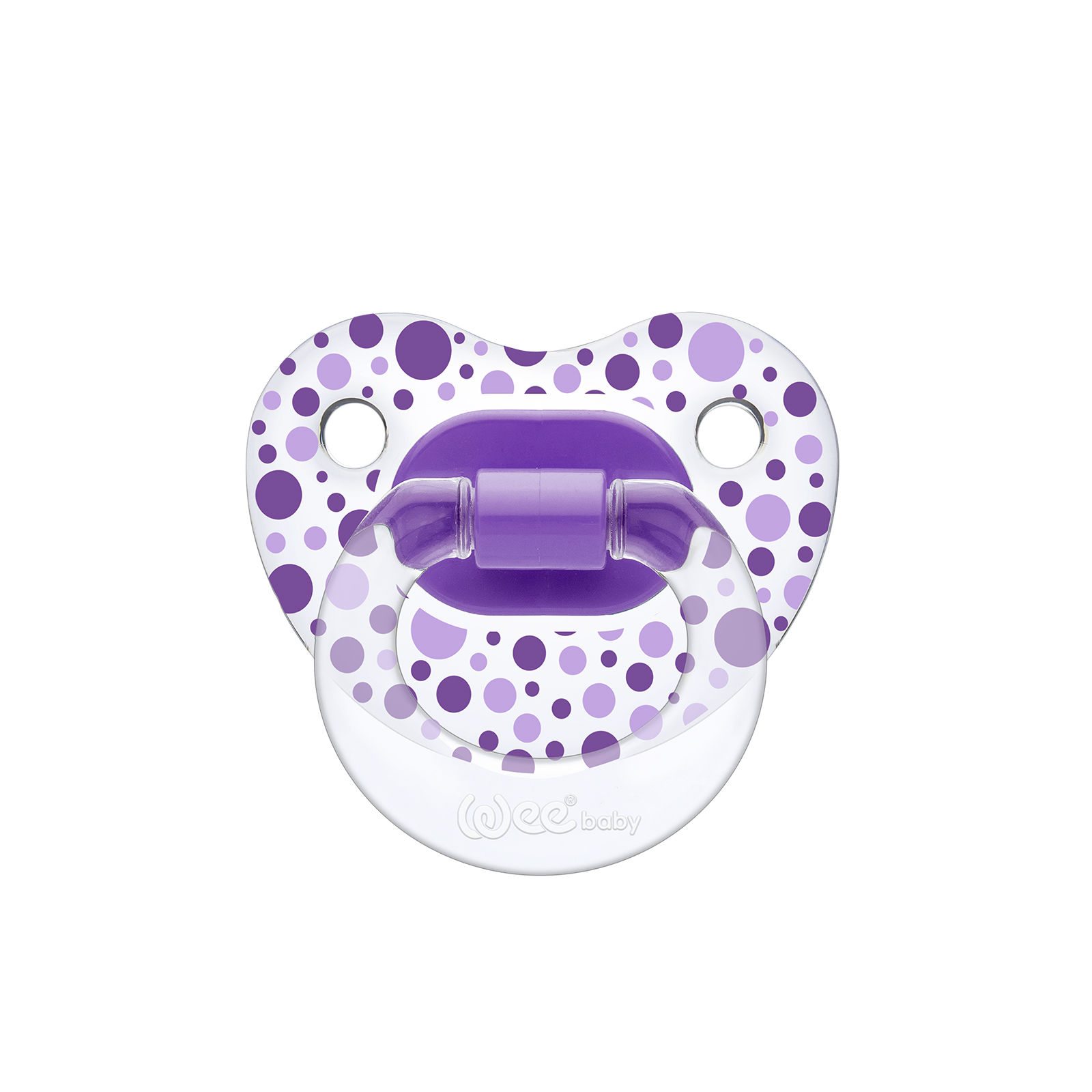 Transparent Patterned Orthodontic Soother Wee Baby No.1