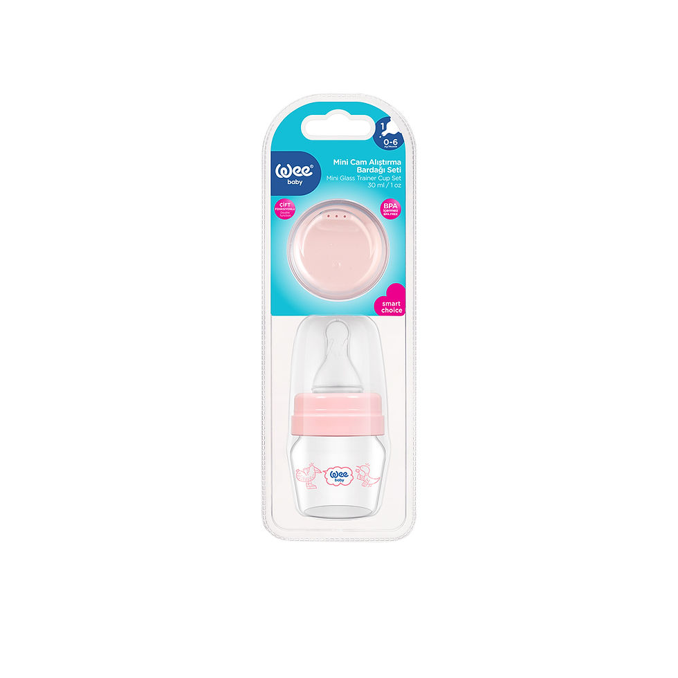 Thumbnail: Mini Glass Sippy Bottle Set Wee Baby, 30 ML
