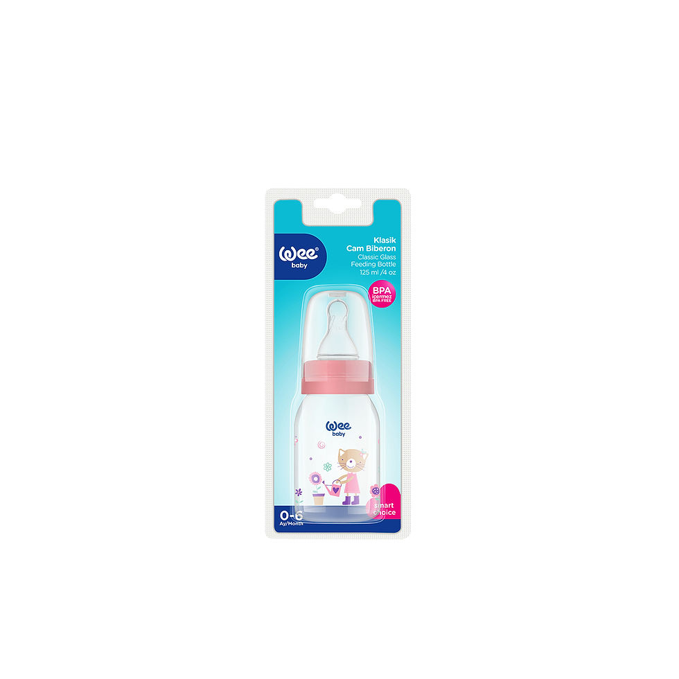 Thumbnail: Glass Feeding Bottle Wee Baby, 125 ML