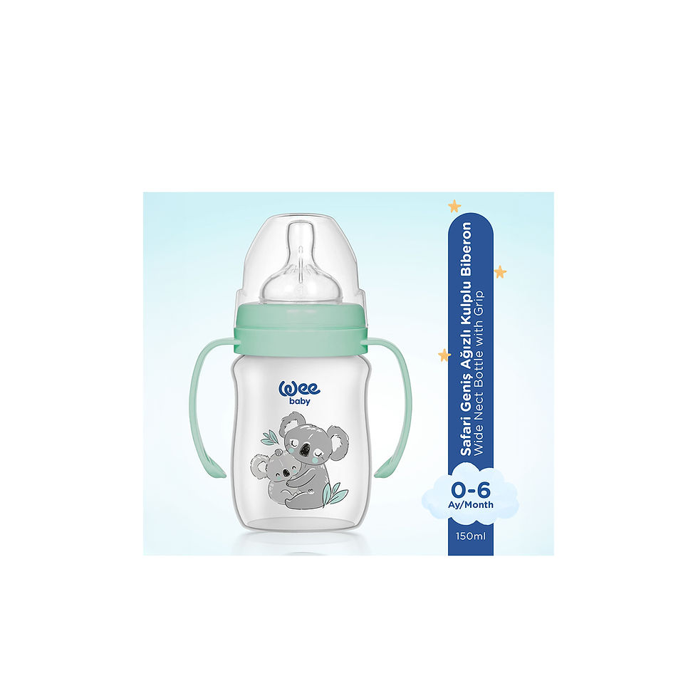 Thumbnail: Feeding Bottle Wide with Handle Wee Baby, 150 ML