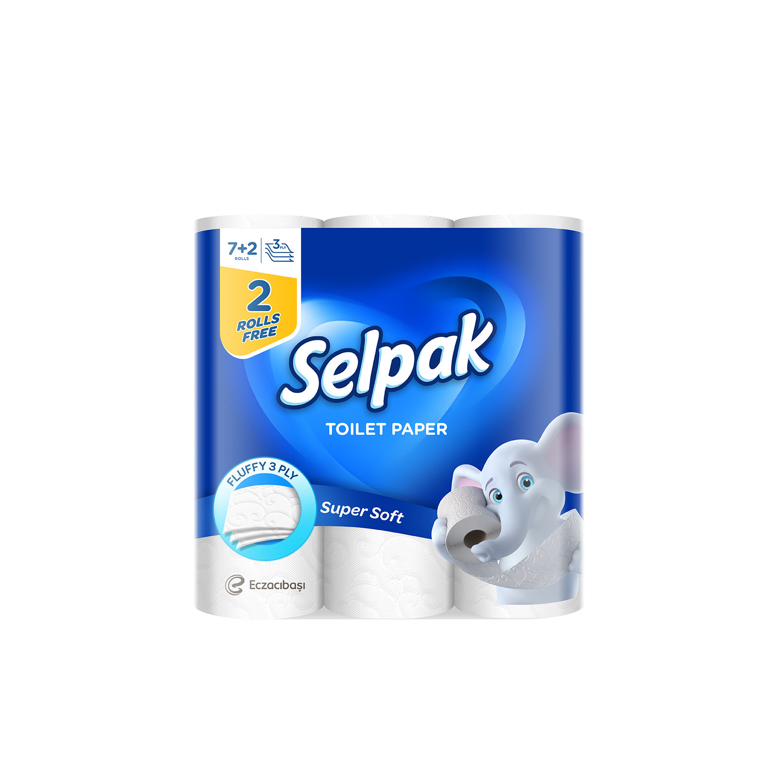 Kitchen Towels 7+2 Rolls Selpak