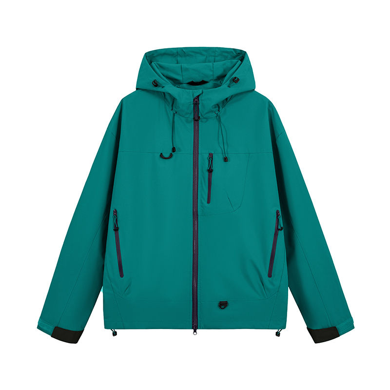Thumbnail: Unisex Hiking Jacket Waterproof Autumn Windbreaker Ourdoor Hooded Coats Women