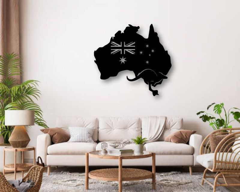 Thumbnail: Australia map with flag