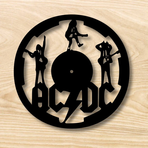 Buy: ACDC Clock | Perth Metal Art | 96AUD