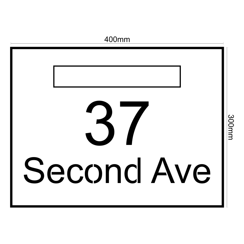 Thumbnail: 400mm x 300mm Stainless steel Mail plate