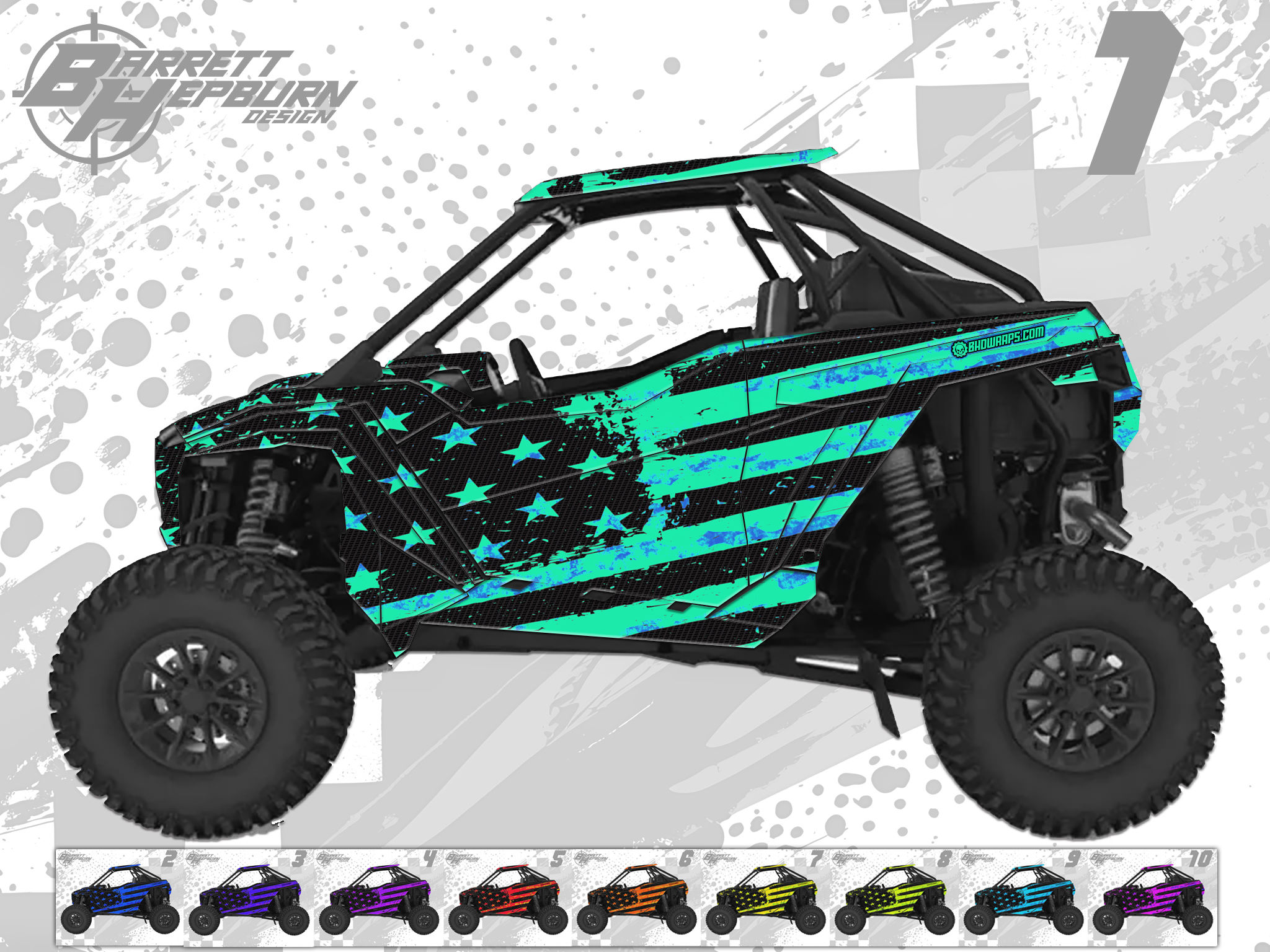 Ripper Flag (Polaris RZR / Polaris RZR 4 Wrap Kit)
