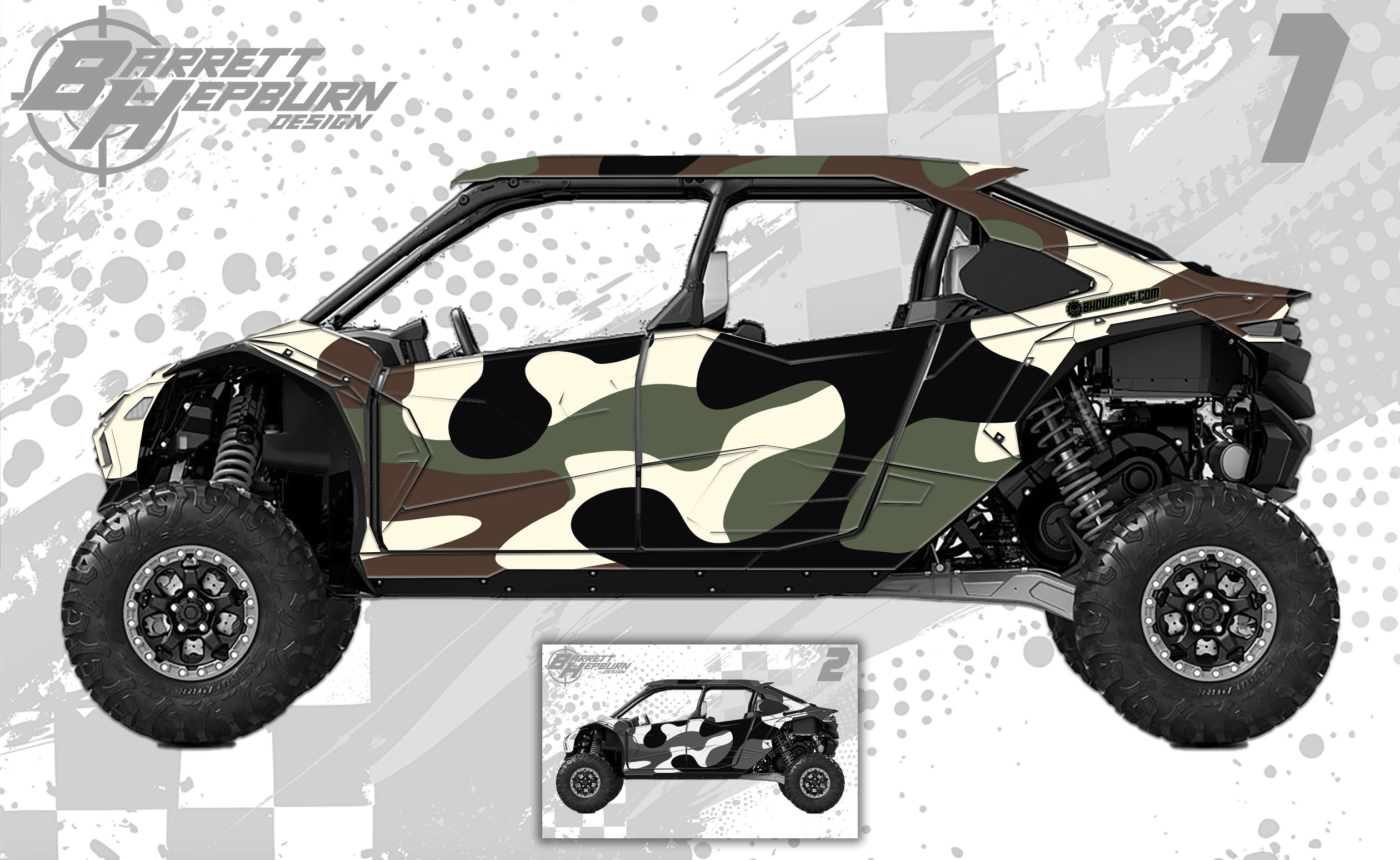 Camo (Kawasaki Teryx5 H2 Wrap Kit)