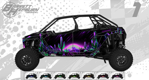 Neon Dune I Best Polaris RZR Wrap Kit | Premium Offroad Graphics