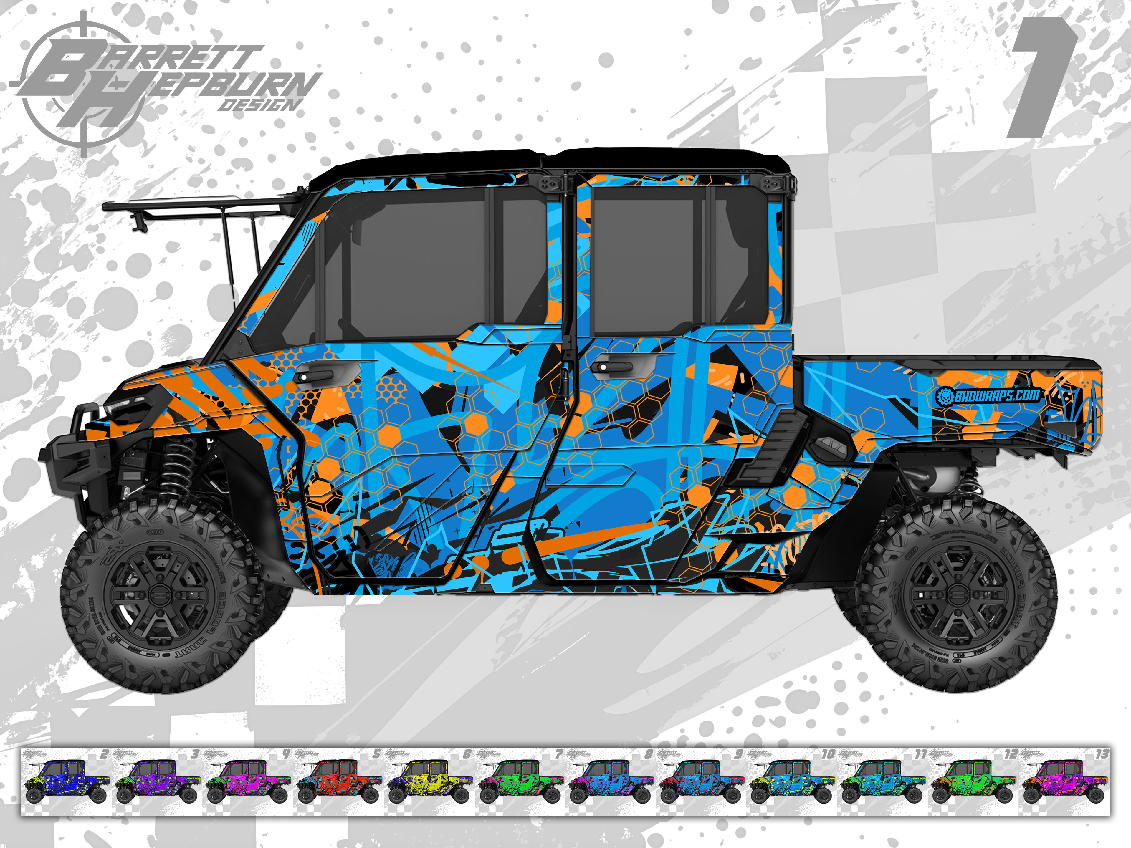 Hex Tag (Can-Am Defender HD10 / HD11 / Max Wrap Kit)