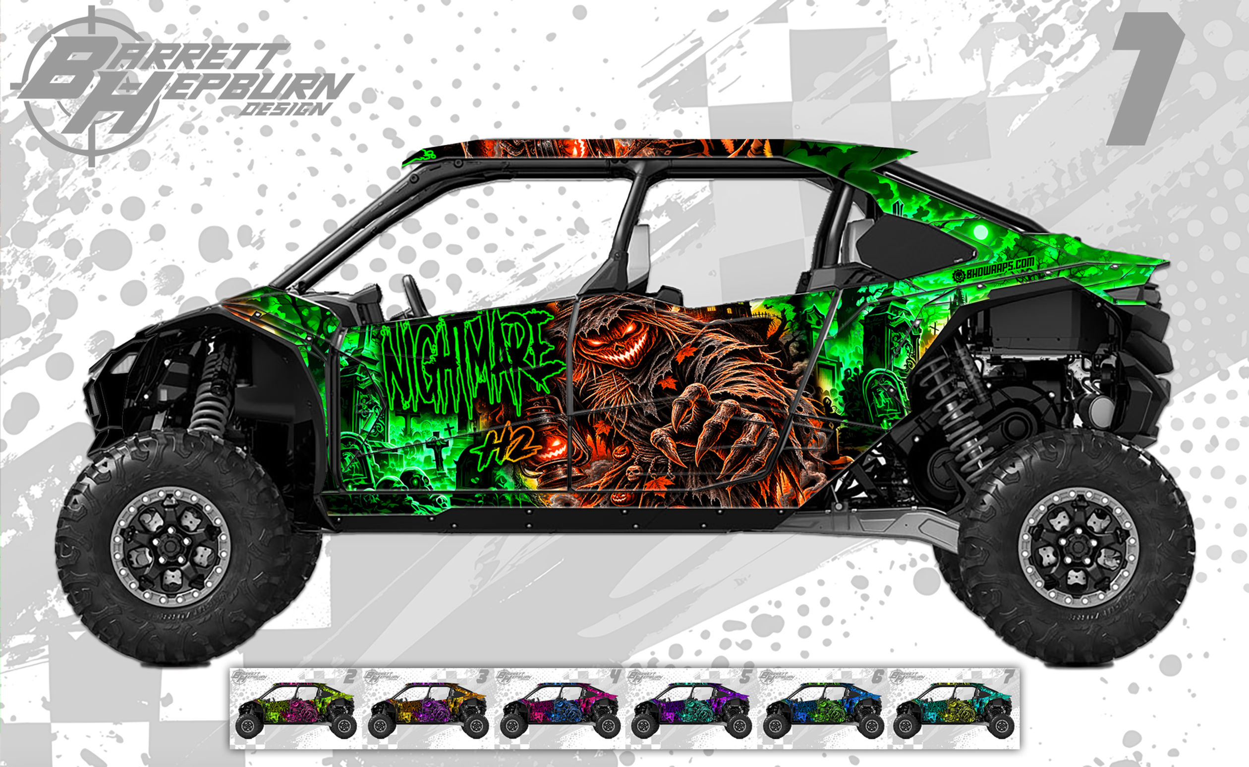 Nightmare (Kawasaki Teryx5 H2 Wrap Kit)
