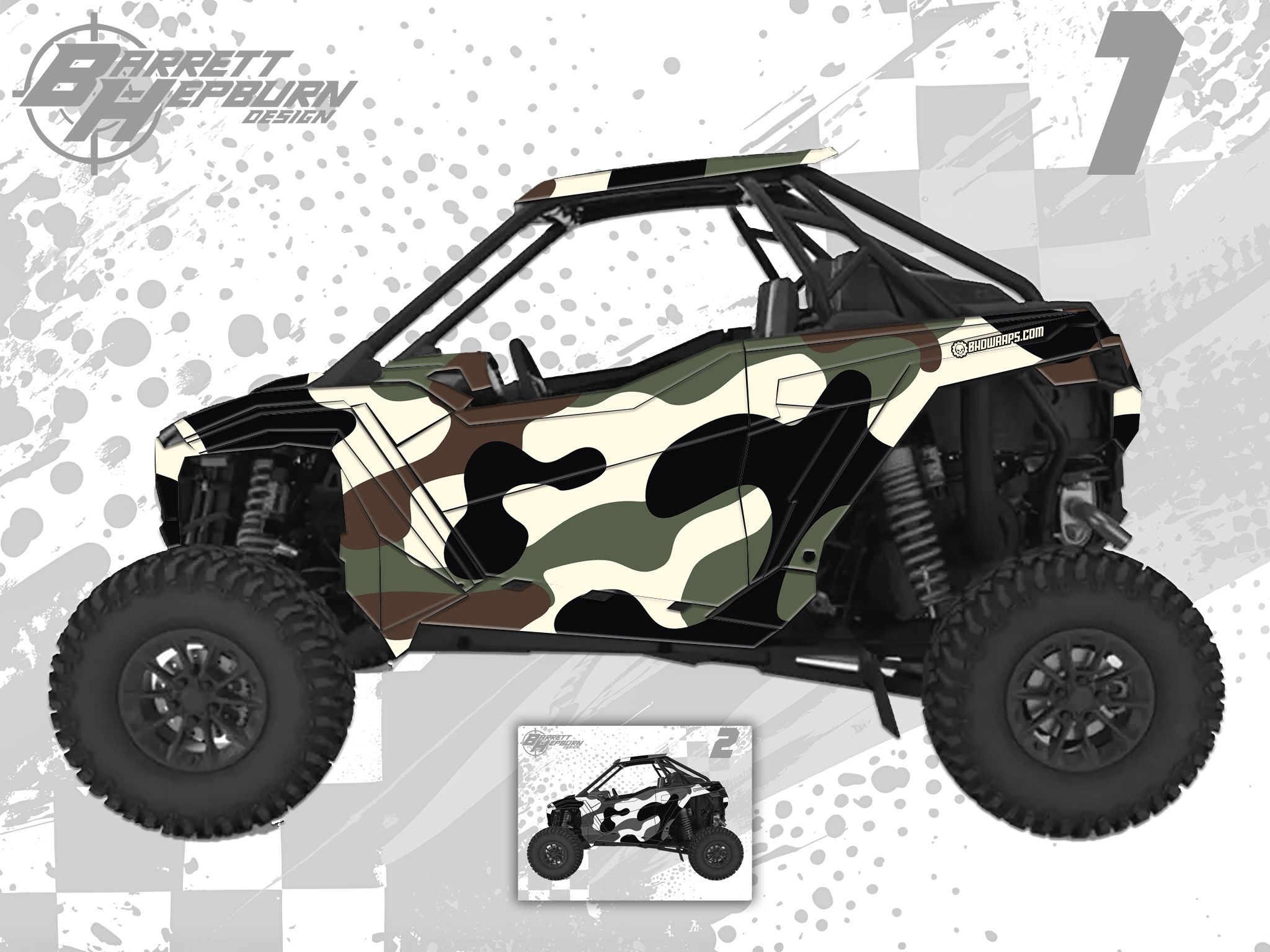 Camo (Polaris RZR / Polaris RZR 4 Wrap Kit)