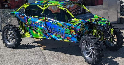 Custom Barrett Hepburn Design Can-Am Maverick X3 Maxgraffitti fresh prince holographic man