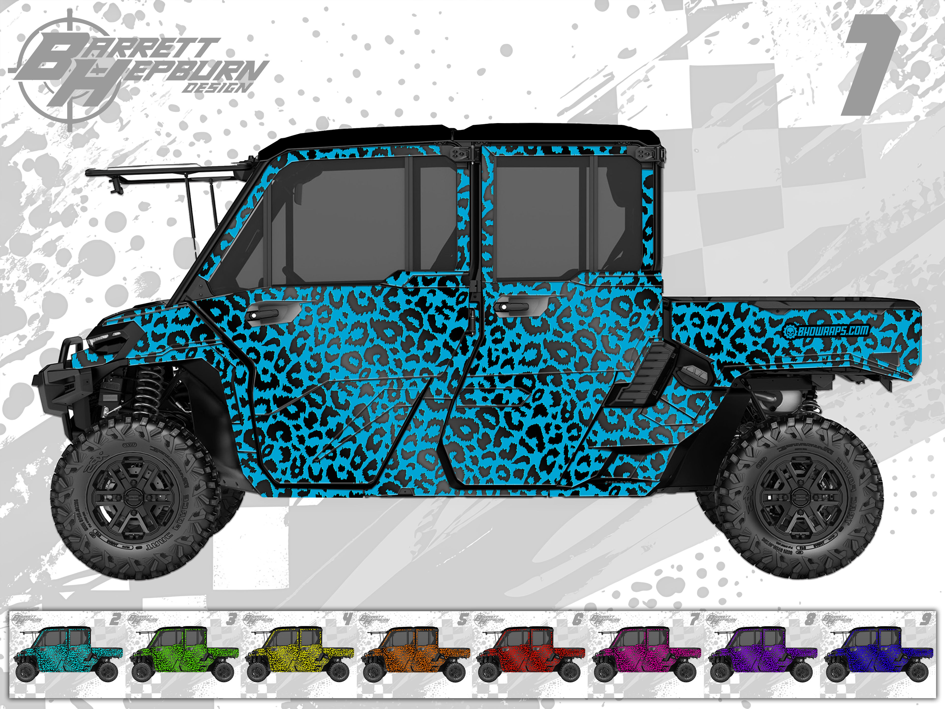 Electric Leopard Lux (Can-Am Defender HD10 / HD11 / Max Wrap Kit)
