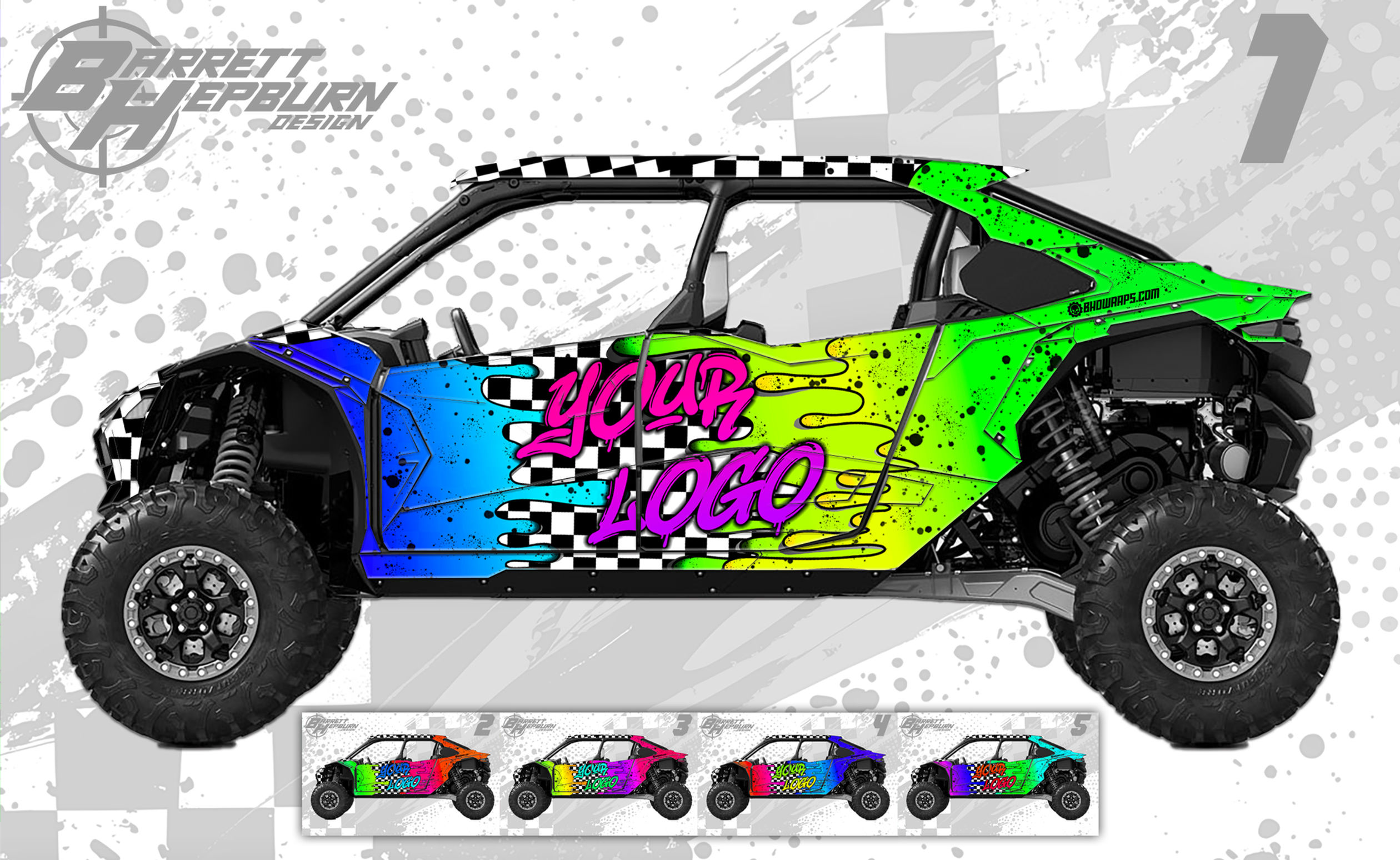 Slimer (Kawasaki Teryx5 H2 Wrap Kit)