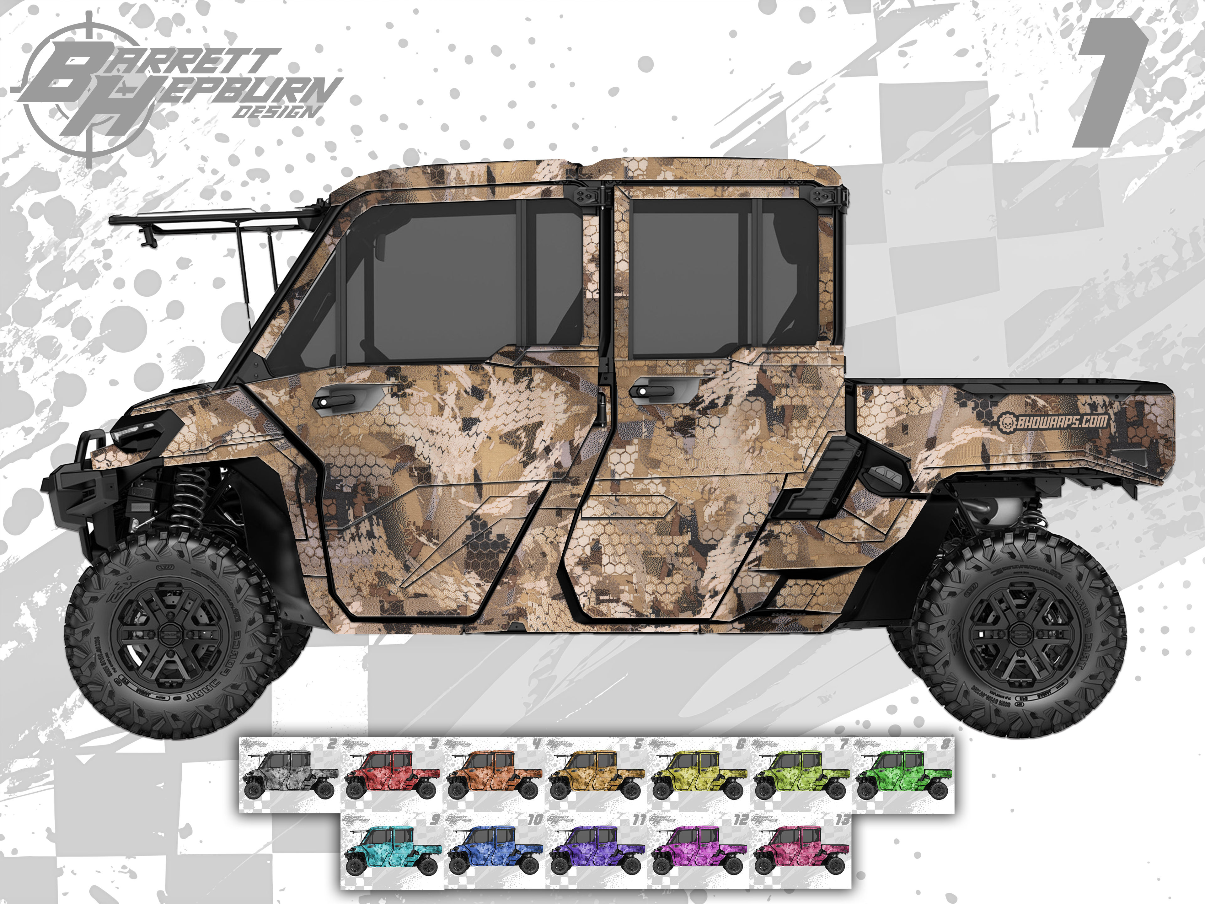 Timber Camo (Can-Am Defender HD10 / HD11 / Max Wrap Kit)