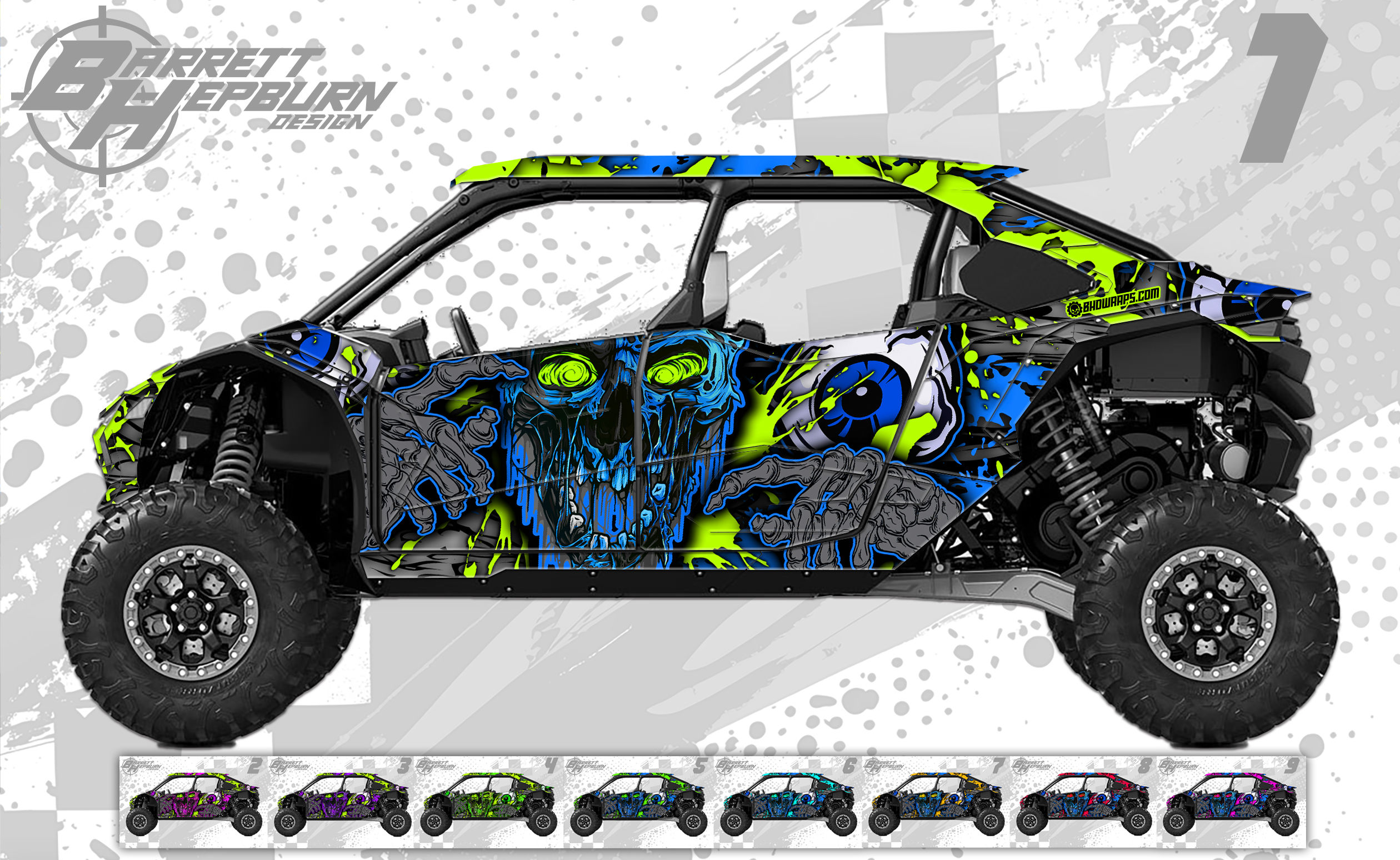 Widow Maker (Kawasaki Teryx5 H2 Wrap Kit)