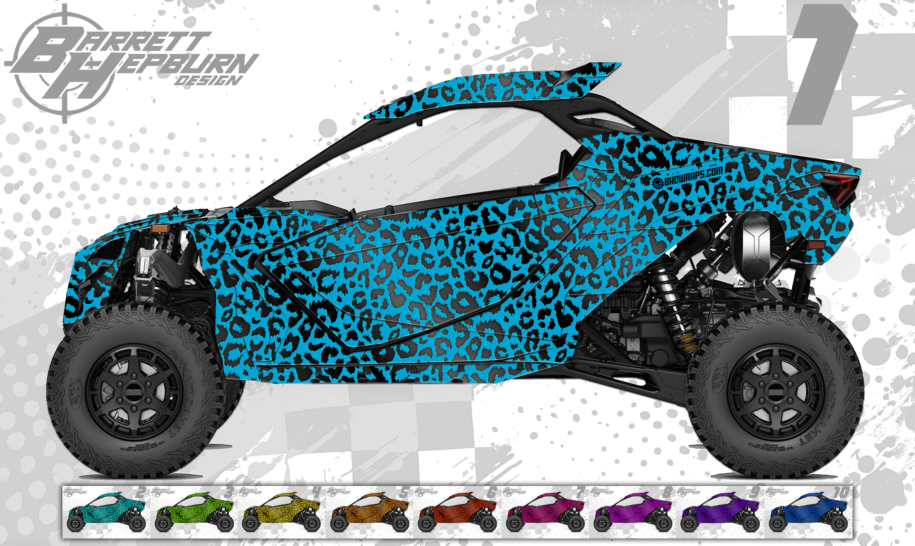Electric Leopard Lux (Can-Am Maverick R / R Max Wrap Kit)