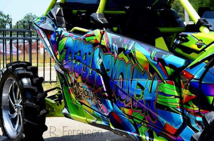 Custom Barrett Hepburn Design Can-Am Maverick X3 Maxgraffitti fresh prince holographic man