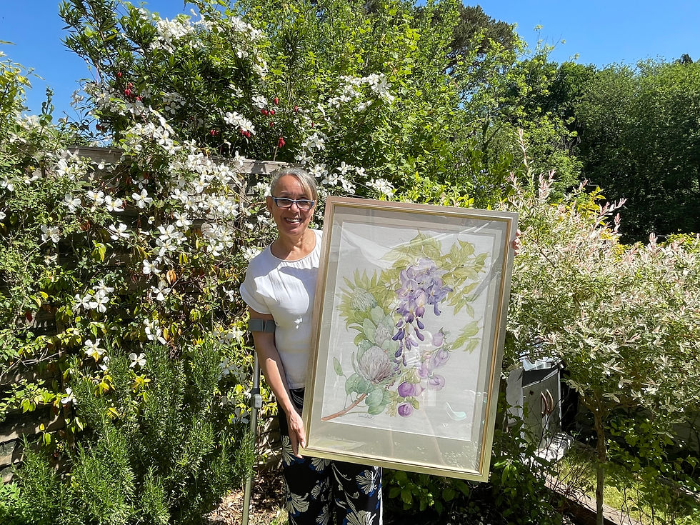 Me in garden in early June this year