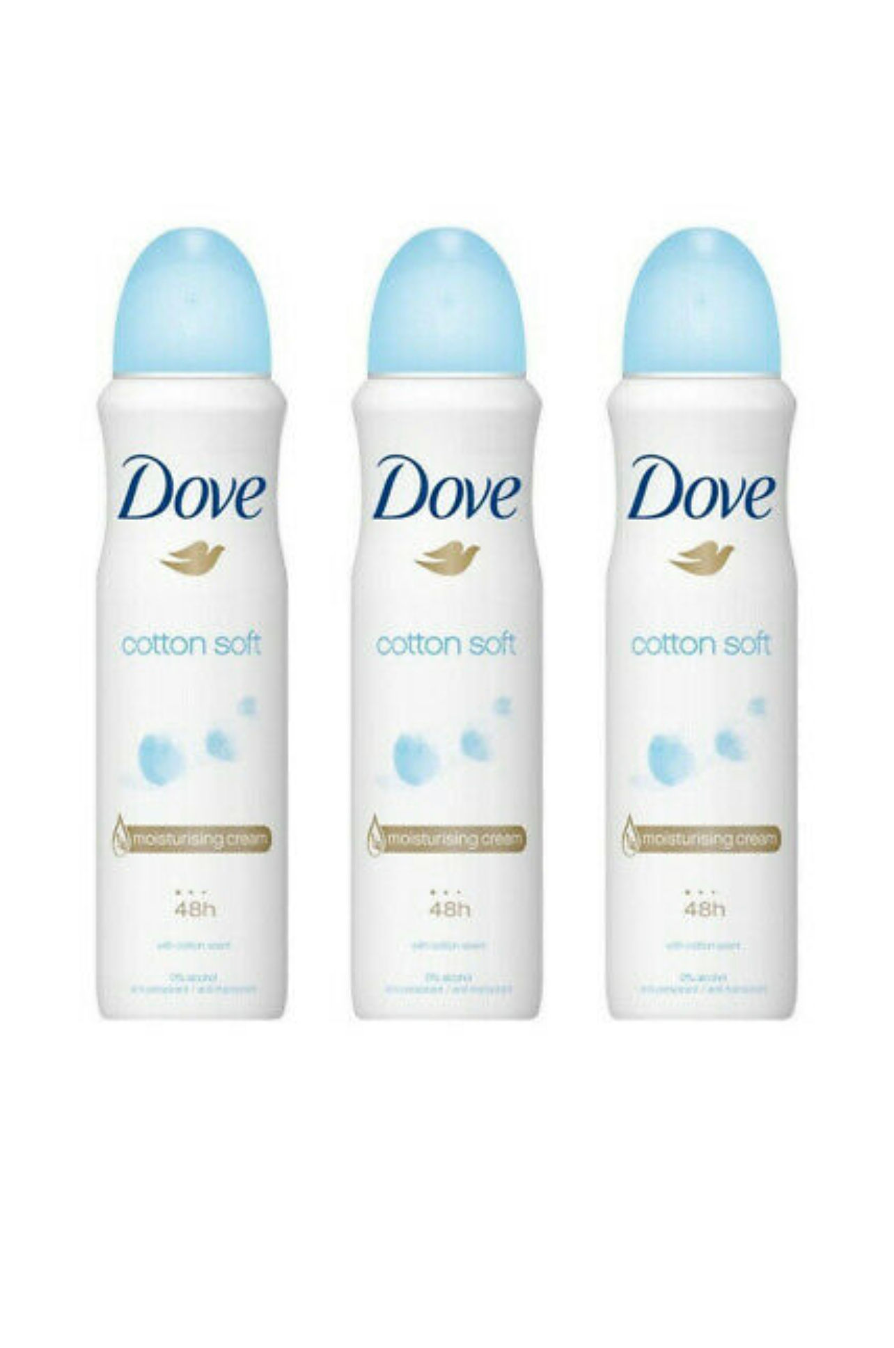 Dove Cotton Soft (3 Pack) 150 ML