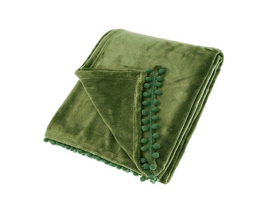 Thumbnail: Pia Pom Pom Throw Olive